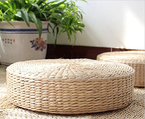 Home-LB Coussin de sol tissé à la main tatamis maïs Enveloppe de maïs, M(40x11cm) 0767900087523 (0767900087523)