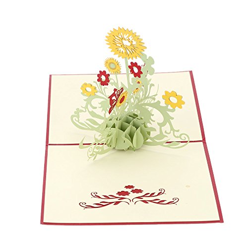 Carte d'anniversaire faite à main 3d pop up kir...