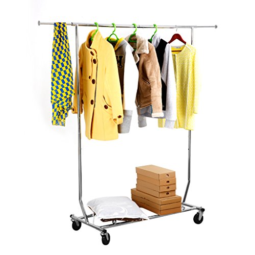 Portant à vêtement roulant télescopique hauteur...