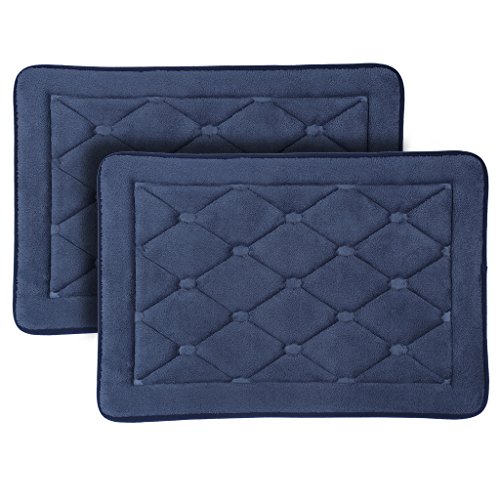 Pack de 2 tapis de bain de molleton paillasson ...