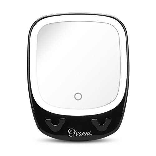 Miroir de salle de bains 2x grossissement led m...