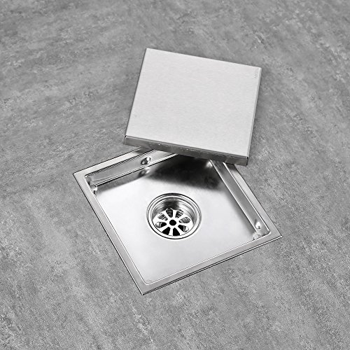 Caniveau de douche italienne siphon de sol carr...