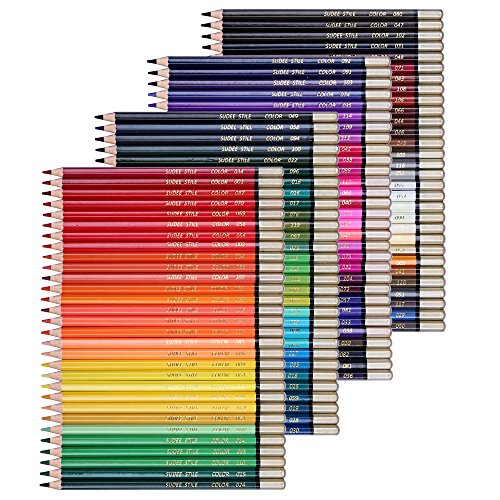 SUDEE STILE Crayons de couleur coloriage 120 pcs crayon effet aquarelle d'artiste dessin avec trousse 0768430066477 (0768430066477)