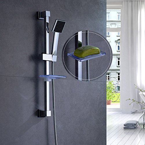 Douche à main et jeu de support avec porte-savo...