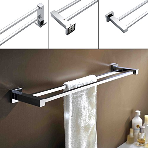 Barre porte serviette salle de bain mural 60 cm...