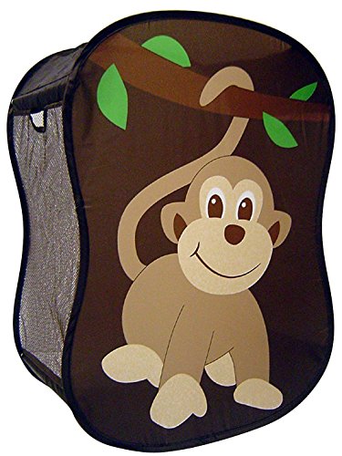 Panier à linge en forme de singe pour enfant 18...