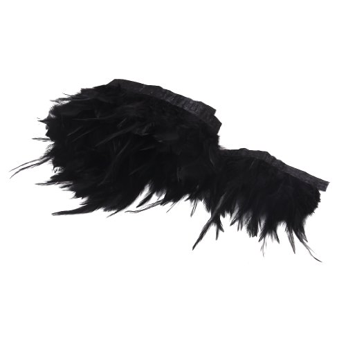 Générique Bordure à Plumes 84cm de Long Pour Artisanat de Couture - Noir code EAN 0768855645899 