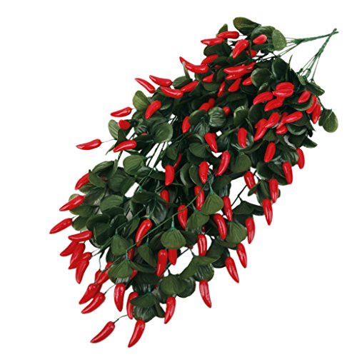 Lot de 2 Guirlande Vigne de Piments Artificiels...