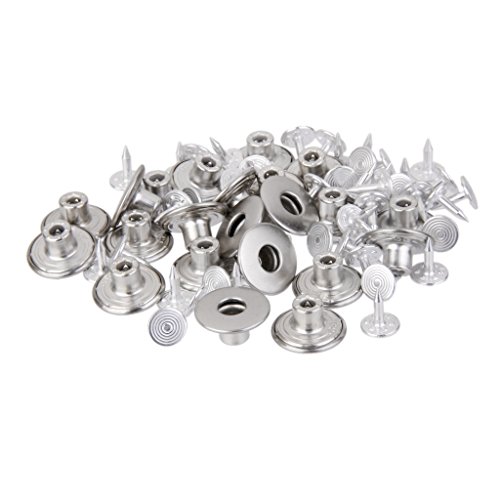 Générique 50Sets Bouton Pression Jean Métal Ronde Article de Couture DIY 17mm Argenté code EAN 0768855718210 
