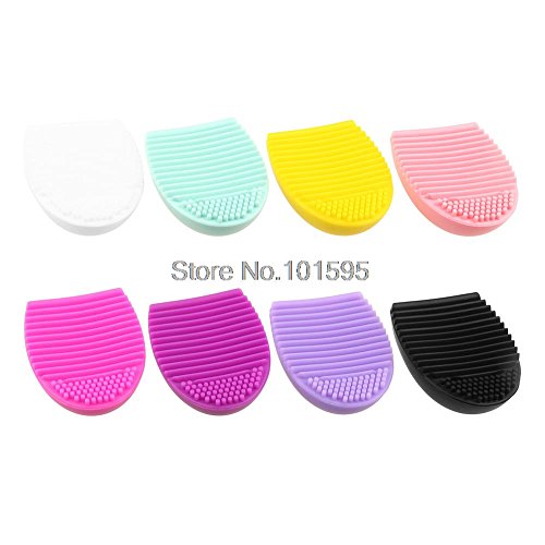 Achievess achievess (TM) Oeuf en Silicone Nettoyage pour Pinceau de maquillage Brosse grattante Raclette Nettoyant Pinceau à maquillage Make Up brosse pour nettoyage des outils 0769572437798 (0769572437798)