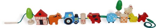 Vilac - 2433 - jeux et jouets en bois - coffret perles de la ferme code EAN 0771481279529 