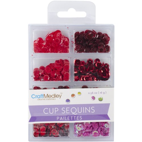 Multicraft Imports Coupe Sequins 7mm.56 once-Rouge code EAN 0775749155112 