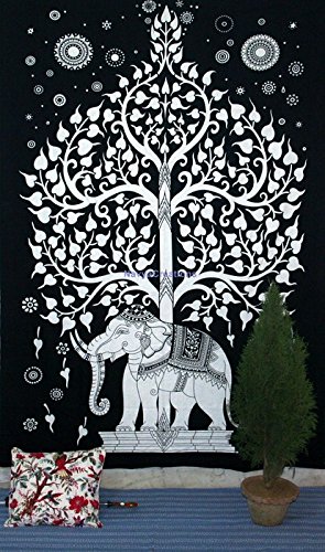 Online Big Bazar Good Luck Indian hippie indien Motif floral tapisserie murale Motif indien hippie tapisserie murale Motif mandala Décoration murale à suspendre Motif Indien-Indienne dortoir couvre Décoration murale à suspendre Motif bohémien 55 x 85 cm code EAN 0776356893725 