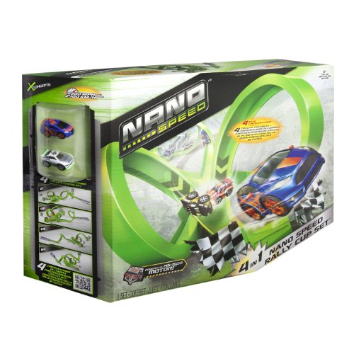 Nano Speed - 6019399 - véhicule miniature - circuit modulable 4 en 1 - nano speed pack de 2 code EAN 0778988013045 