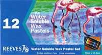 - coffret de 12 craies à la cire soluble à l'eau