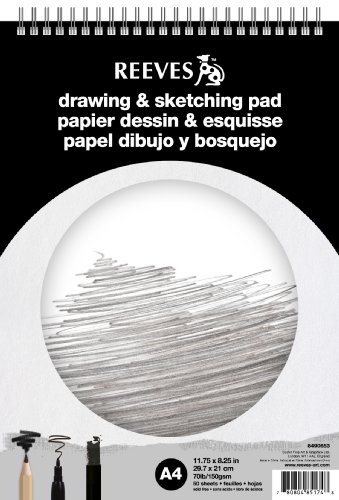 Bloc de papier spirale a4 21 x 29,7 cm 60 feuil...