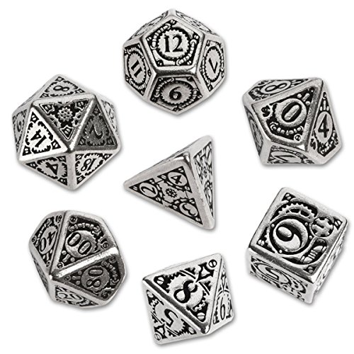 Metall Steampunk Dice Set (7)