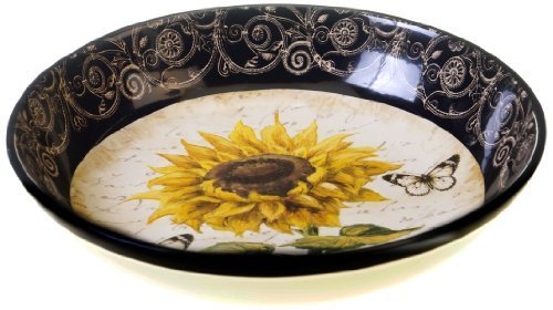 French sunflowers serving/pasta bowl, 13.25 by ...