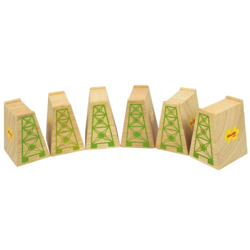 Bigjigs Rail Cubes en bois de surélévation (lot...