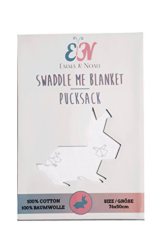 EMMA & NOAH Emma & Noah Couverture d'Emmaillotage Gigoteuse pour Bébés, Sac de Couchage pour Nouveau-Nés (0 - 3 Mois, resp. 3,2 - 6,4 kg), Rassurant pour Nourrissons qui Pleurent Beaucoup, Swaddle Wrap code EAN 0783024354921 
