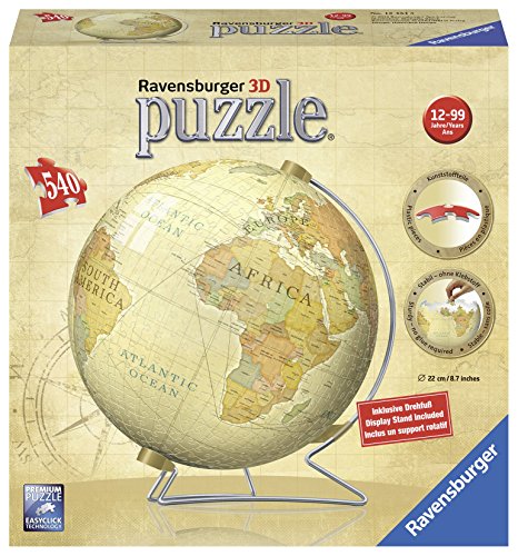 - 12434 - puzzle 3d vintage globe 540 pièces