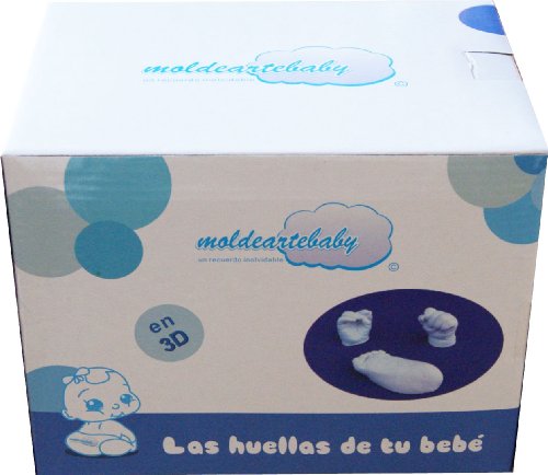 MOLDEARTEBABY La Empreintes en 3d du pied et main de tu bebe (jusqu'à 3 empreintes) code EAN 0783583468954 