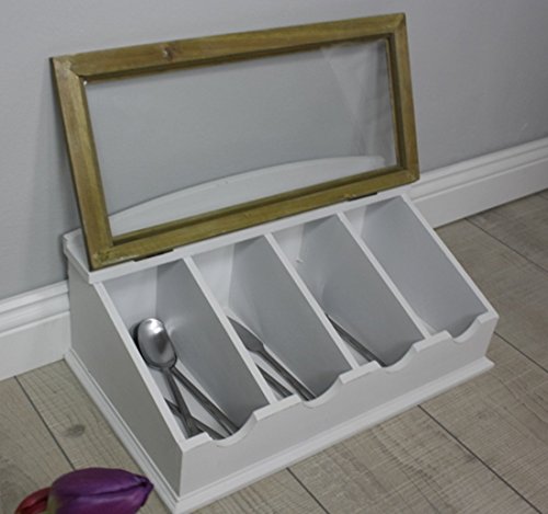 elbmöbel.de Range-couverts en bois style coffre boîte à bijoux style maison de campagne neuf code EAN 0783583778480 