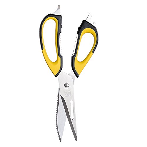 4 en 1 ciseaux de cuisine, ouvre-bouteille, tou...