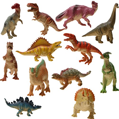 12pcs Figurines Dinosaures Monde Jurassique Son...