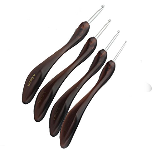 8 Tailles Aiguilles Crochets à Tricot Métal Têt...