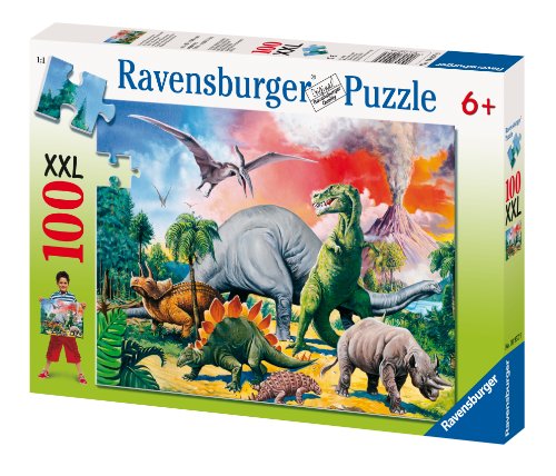 - puzzle enfant - au milieu des dinosaures - 10...