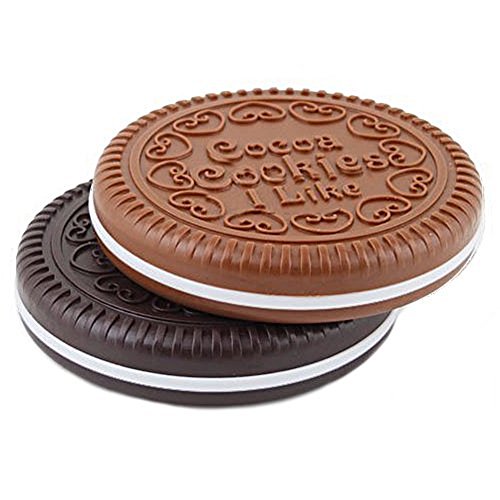 Miroir de comestic en forme de biscuit au choco...