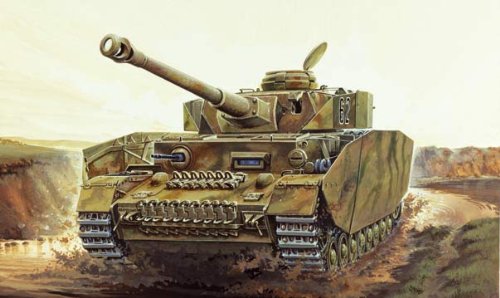 - i6486 - maquette - chars d'assaut - panzer iv...