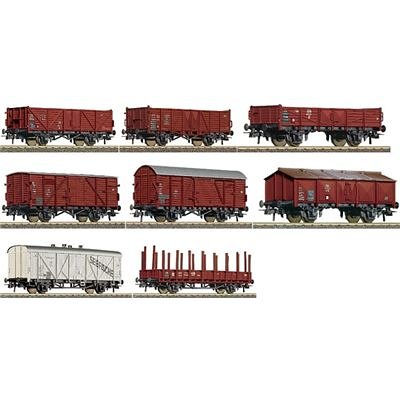 44002 set de 8 wagons de marchandises, voie h0 ...