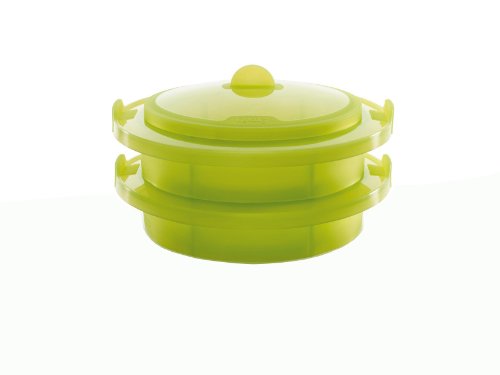 3400702v09u004 bateau à vapeur silicone vert 22 cm