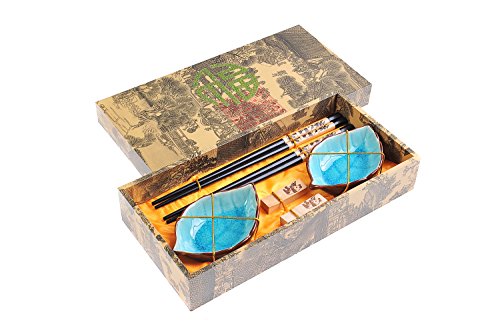 Abacus Asiatica: "Panda" élégant lot de baguettes chinoises dans une boite décorative, baguettes de bois sculptées, reposes-baguettes, bols en céramique inclus (2 paires de baguettes, 2 reposes-baguettes, 2 bols), Mod. CBS-S2-G-H01 (DE) 0786471982389 Quantum Abacus Abacus Asiatica: "Panda" élégant lot de baguettes chinoises dans une boite décorative, baguettes de bois sculptées, reposes-baguettes, bols en céramique inclus (2 paires de baguettes, 2 reposes-baguettes, 2 bols), Mod. CBS-S2-G-H01 (DE) 0786471982389 Quantum Abacus