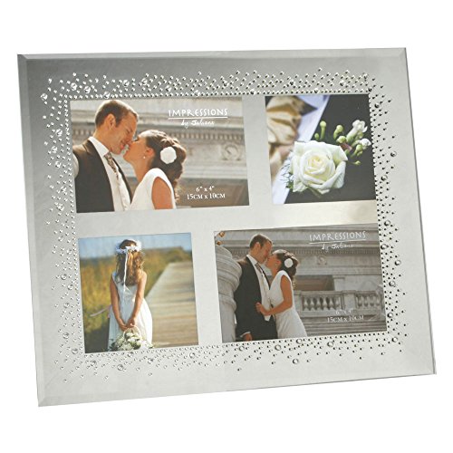 Wedding Mirror Glass Frame Starburst Crystals Design For Square Collage Pictures by Juliana 0787162350234 OMF