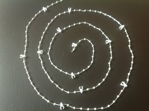 Any Blind 100 X VERTICAL BLIND BOTTOM CHAIN LINKS WHITE FOR 127MM (5) SLATS by Any Blind code EAN 0787162704563 