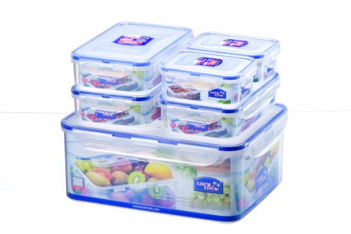 Hpl836sb lot de 6 boîtes alimentaires