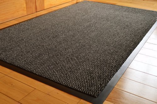 AHOC Big Extra Grand Hall d'entrée et cuisine Barrière Tapis antidérapant Bords en caoutchouc Gris et Noir Tapis de couloir Tapis 120 x 180 cm (6 x 4) 0787162870152 (0787162870152)