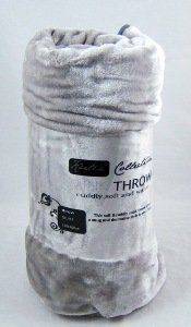 Extra Large Mink Faux Fur Throw 200cm x 240cm -...