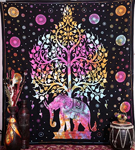 Elephant Tapisseries, Hippie Tapisserie, Arbre ...