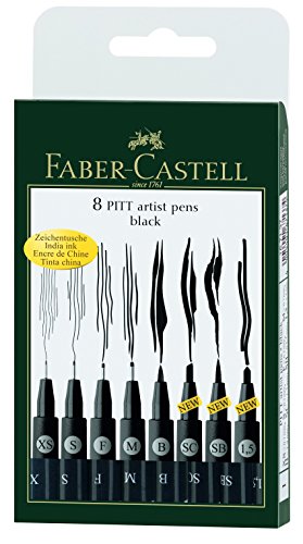 167137 feutre pitt artist pen noir étui de 8 0787269461451 Faber-Castell 167137 feutre pitt artist pen noir étui de 8 0787269461451 Faber-Castell