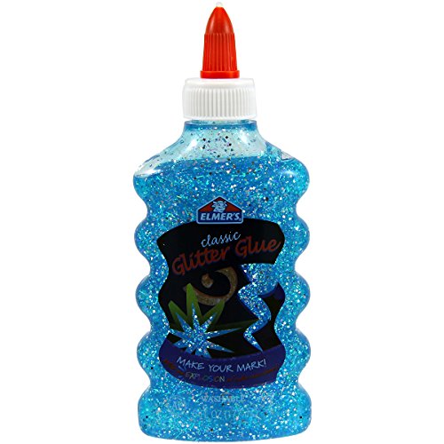 Elmers Glitter Glue 6oz Bottle-Blue