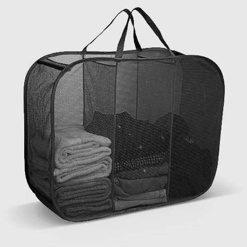 Pop et pliable Panier à linge 3 compartiments à...