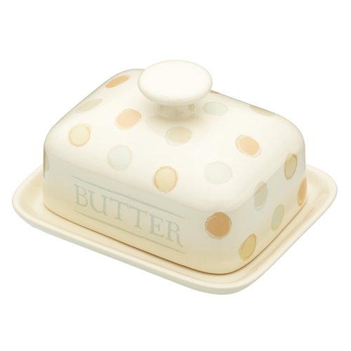 Classic collection ceramic butter dish with lid...