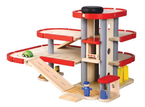 PlanToys - PT6227 - Jouet en bois - Le parking ...