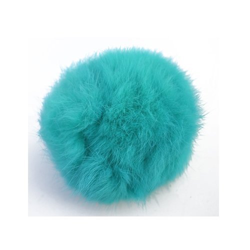Bommel pompon turquoise couleur 09 pompon pour ...