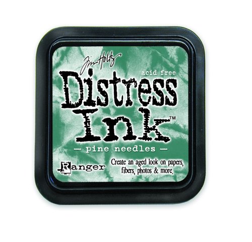 Tim holtz détresse tampon, aiguilles de pin