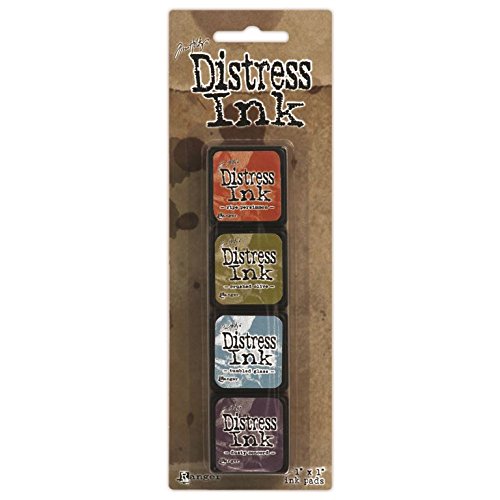 Kit de 8 tampons d'encre Distress Mini, multico...